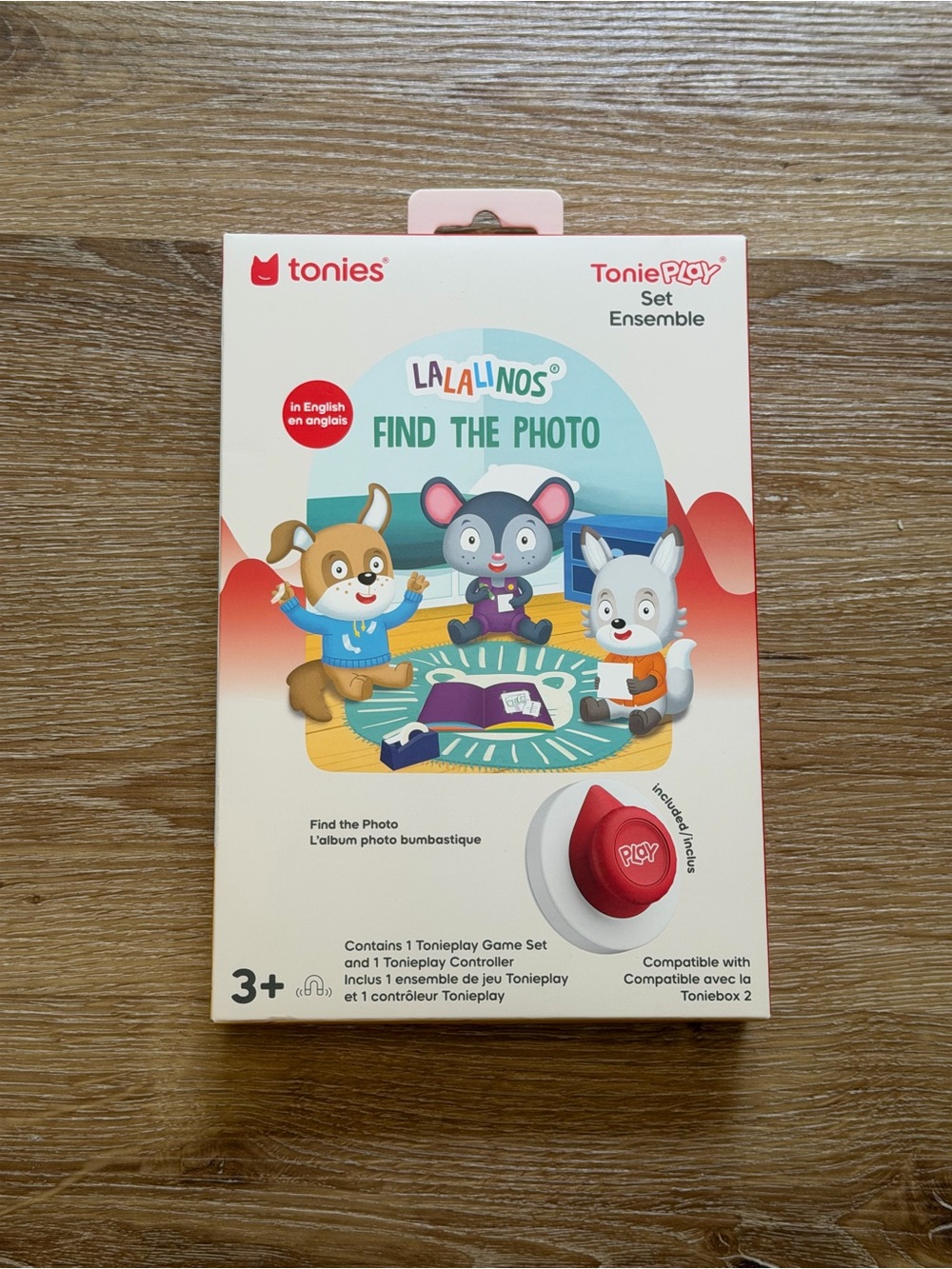 tonies Toniebox 2 Tonieplay LaLaLinos Find the Photo Game Set - White & Red